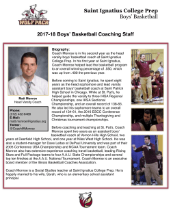 2017-18 Boys Basketball Coaching Staff Bios