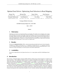 Optimal Seed Solver: Optimizing Seed Selection in