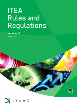 Rules and regulations