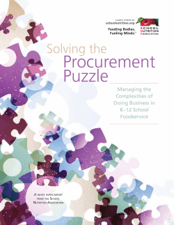 Solving the Procurement Puzzle