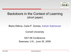 Backdoor? - Cornell University