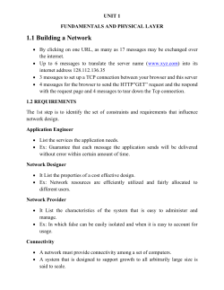 Circuit-Switched Network - SNS College of engineering