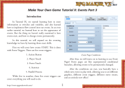 1 Make Your Own Game Tutorial X: Events Part 3