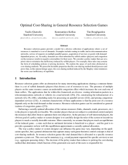Optimal Cost-Sharing in General Resource Selection Games