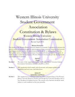 Constitution - Western Illinois University