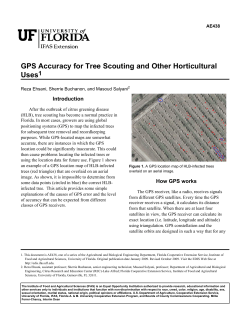 GPS Accuracy for Tree Scouting and Other Horticultural Uses