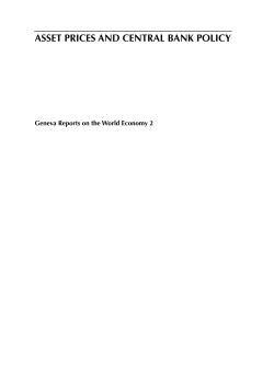 asset prices and central bank policy