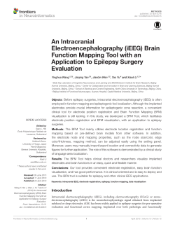 An Intracranial Electroencephalography (iEEG) Brain Function