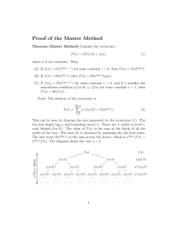 Proof of the Master Method