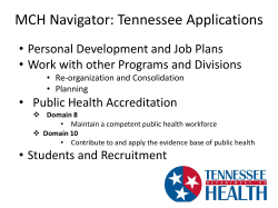 Domain 8: Maintain a competent public health workforce