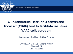 United States Collaborative Decision Analysis and Forecast
