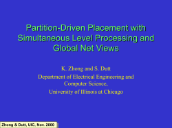 Partition-Driven Placement with Simultaneous Level