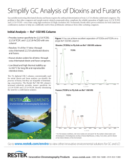 Simplify GC Analysis of Dioxins and Furans