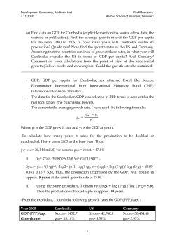 (a) Find data on GDP for Cambodia (explicitly mention the source of