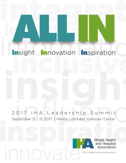2017 IHA Leadership Summit - Illinois Health and Hospital Association