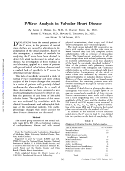 P-Wave Analysis in Valvular Heart Disease