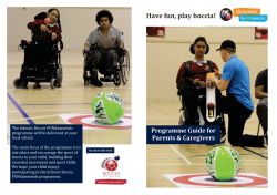 Have fun, play boccia!