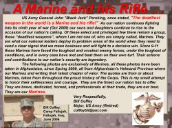 Army Major Honoring Marines