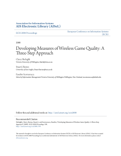 Developing Measures of Wireless Game Quality: A Three