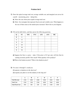 Problem Set for Chapter 8