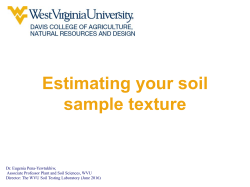 Estimating your soil sample texture