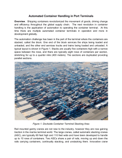 Automated Container Handling in Port Terminals