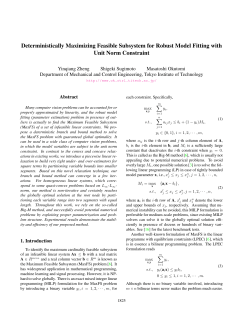 Deterministically Maximizing Feasible Subsystem for