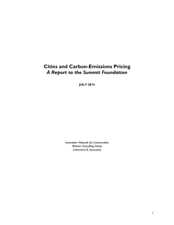 Cities and Carbon-Emissions Pricing