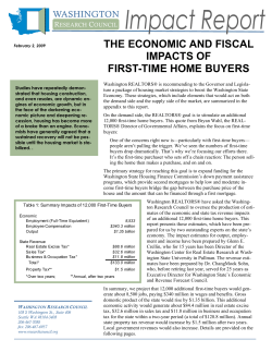 1st Time Buyers Impact Final.pub