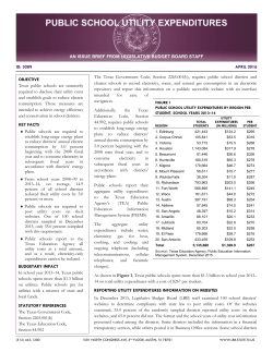 public school utility expenditures