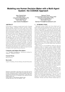 Modeling one Human Decision Maker with a Multi