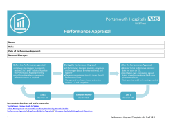 Performance Appraisal Form (all staff)