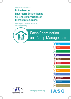 Camp Coordination and Camp Management