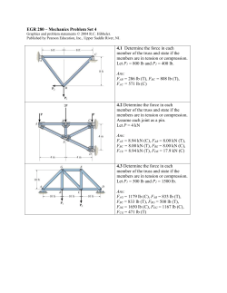 EGR 280 &ndash; Mechanics Problem Set 1