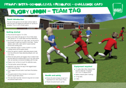 Rugby union - team tag