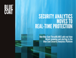 SECURITY ANALYTICS MOVES TO REAL