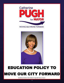 education policy to move our city forward