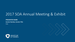 SOCIETY OF ACTUARIES Antitrust Compliance Guidelines
