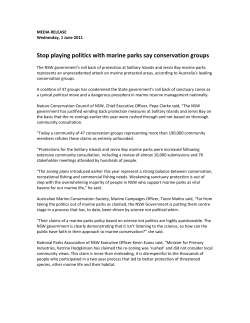 Stop playing politics with marine parks say conservation groups