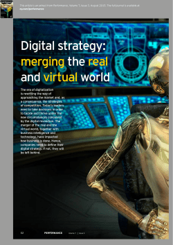 Digital strategy: merging thereal and virtual world