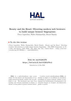 Diverting modern web browsers to build unique browser - HAL