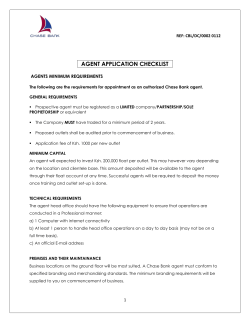 agent application checklist