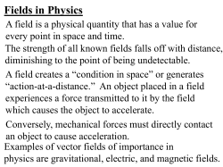 Electric Field Strength and Distance
