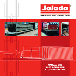 MANUAL ONE SHOT CONTAINER STUFFING SYSTEM