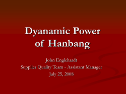 Hanbang Presentation