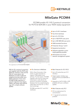 Data Sheet MileGate PCOM4