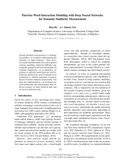 Pairwise Word Interaction Modeling with Deep Neural Networks for