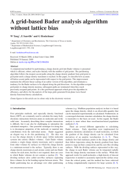 A grid-based Bader analysis algorithm without lattice bias