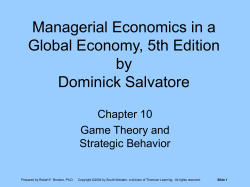 Managerial Economics in a Global Economy