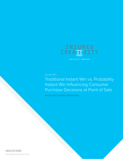 Traditional Instant Win vs. Probability Instant Win